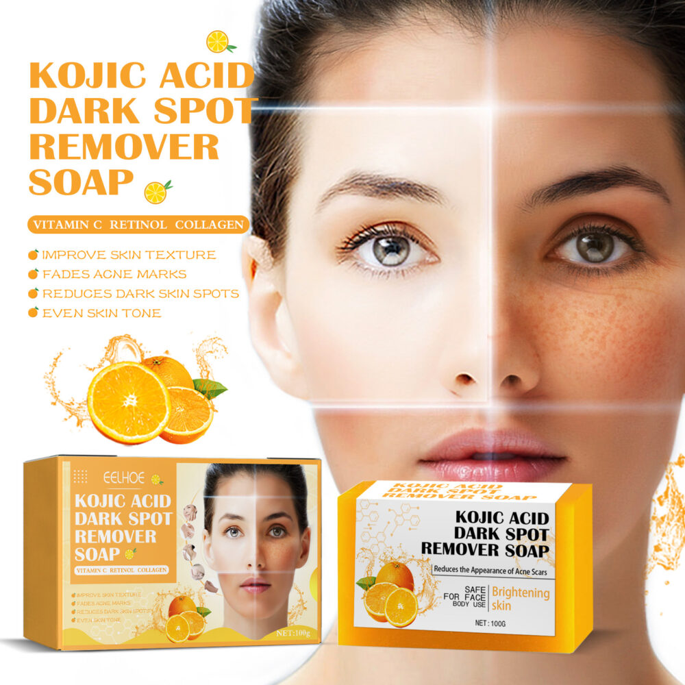 Kojic acid removing dark spots turmeric soap cleansing Anti-acne brightening Manual ginger Essential oil whitening removing dark spots oil control #JL05-w12967642