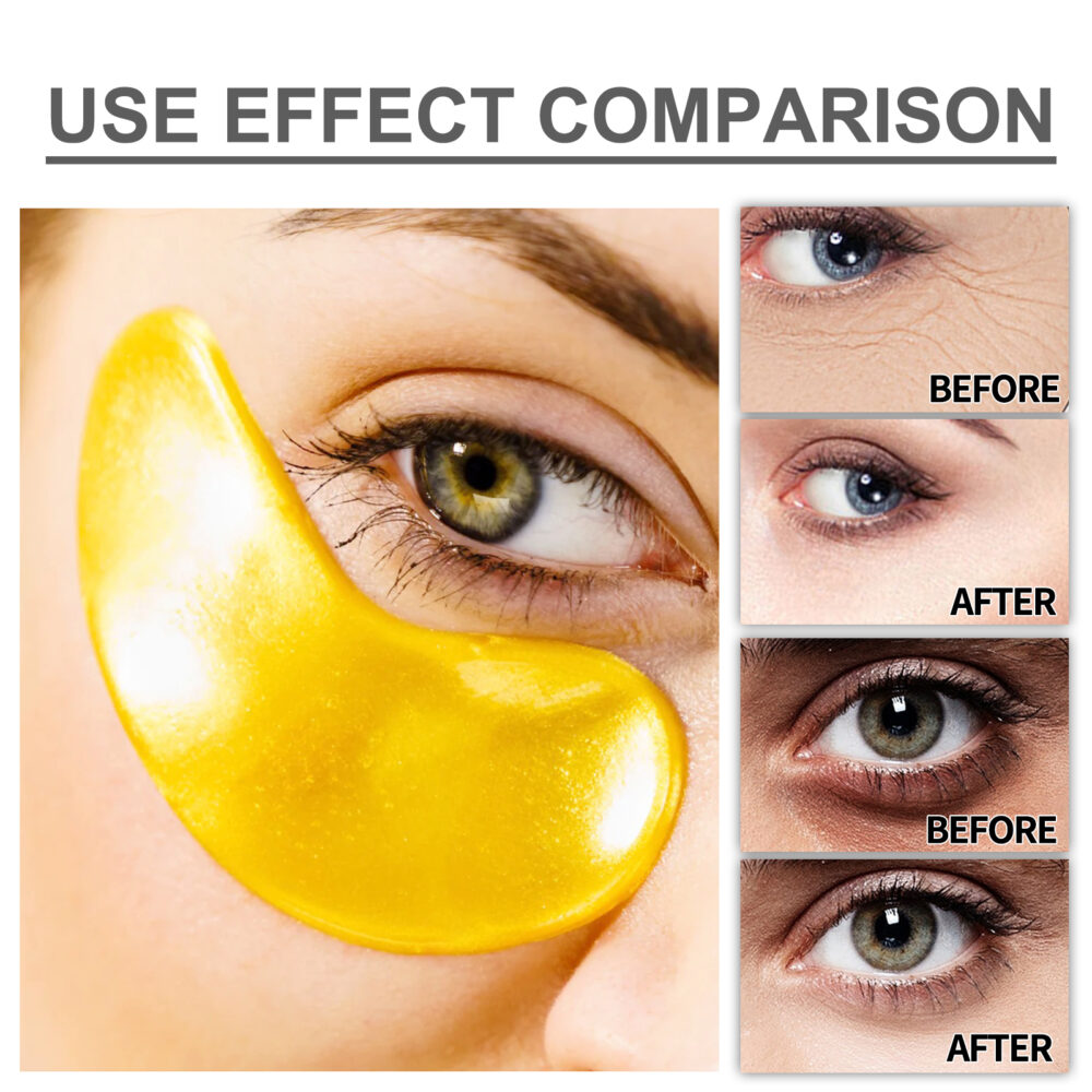 24k Gold Eye Mask for Reducing fine lines and dark Circles Hydrating firming Eye Mask #WYL-w12967709 - Image 4