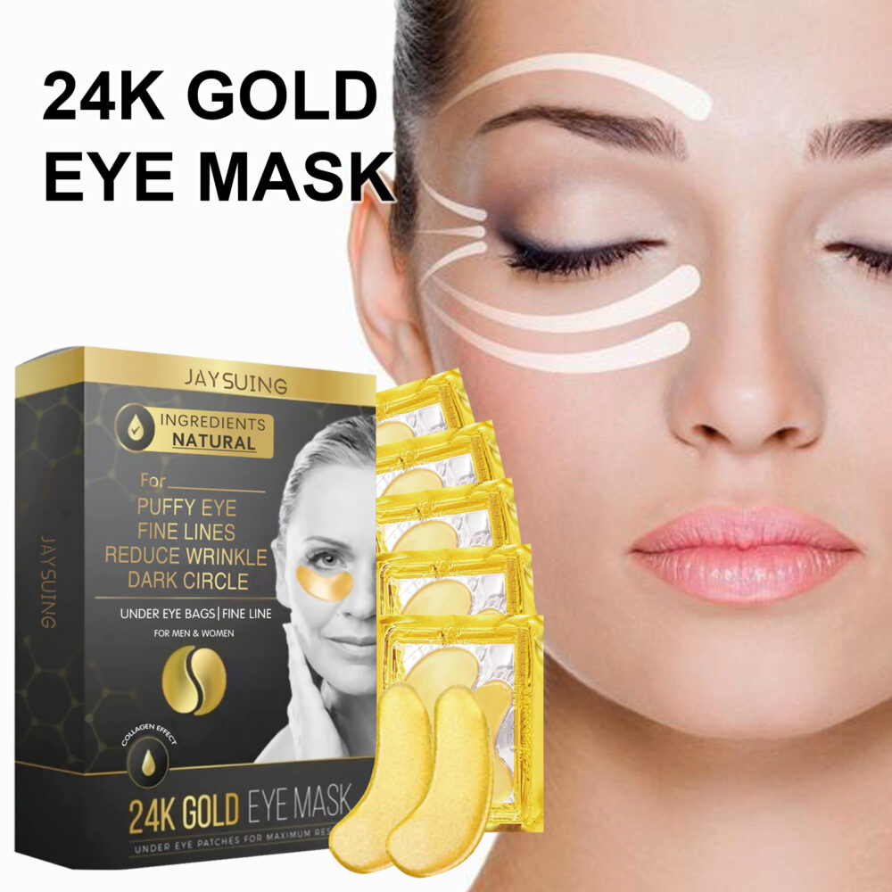 24k Gold Eye Mask for Reducing fine lines and dark Circles Hydrating firming Eye Mask #WYL-w12967709 - Image 2