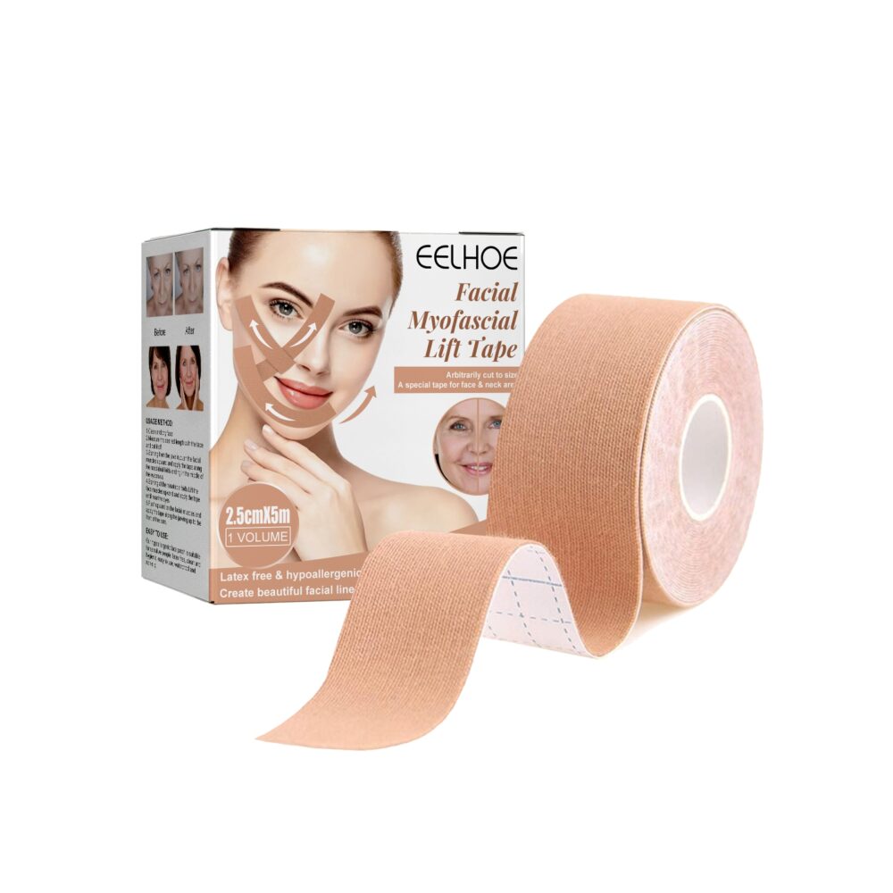 Myofascial Face Tightening Band, Face Anti-Sagging Lift Chin V-Shaped Face Breathable Face Lifting Tape #JL05-w13146934 - Image 9