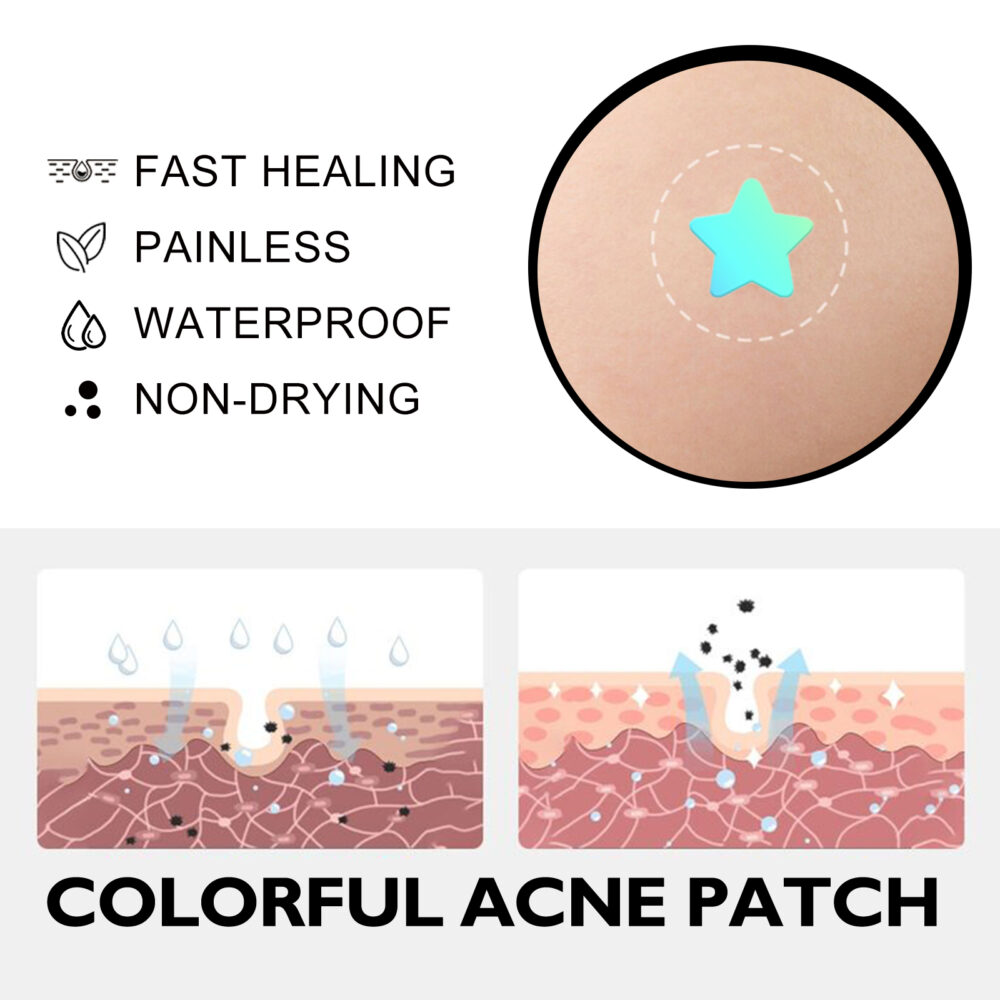 Sea Life Pattern Acne Patches, Reduce Pimples Anti-Dryness Deep Hydrating Facial Cleanser #JL05-w13123850 - Image 7