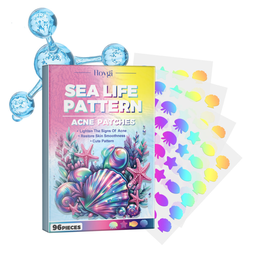 Sea Life Pattern Acne Patches, Reduce Pimples Anti-Dryness Deep Hydrating Facial Cleanser #JL05-w13123850