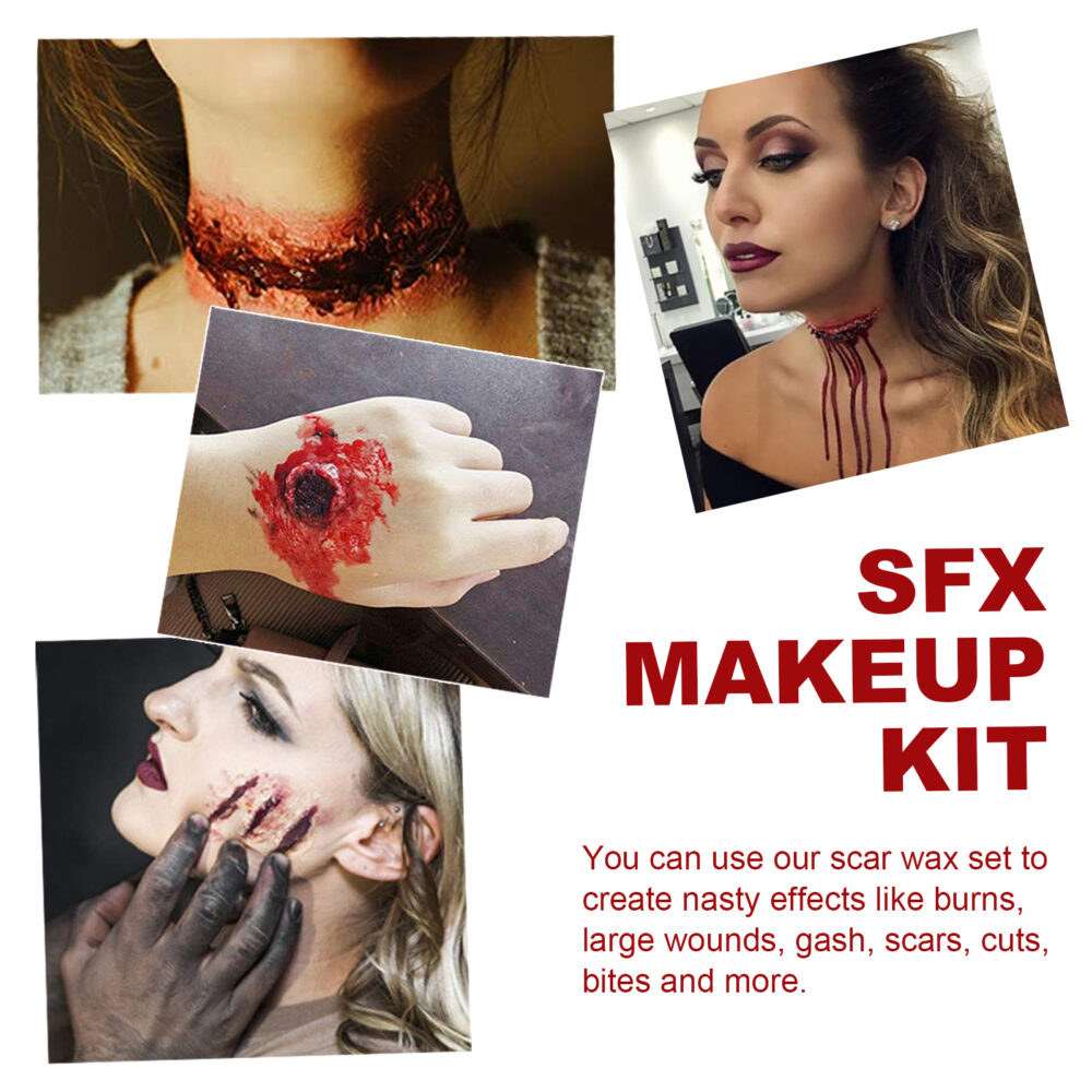 Makeup Kit, Makeup Props Scar Makeup Scary Atmosphere Party Makeup Set #JL05-w13147056 - Image 2