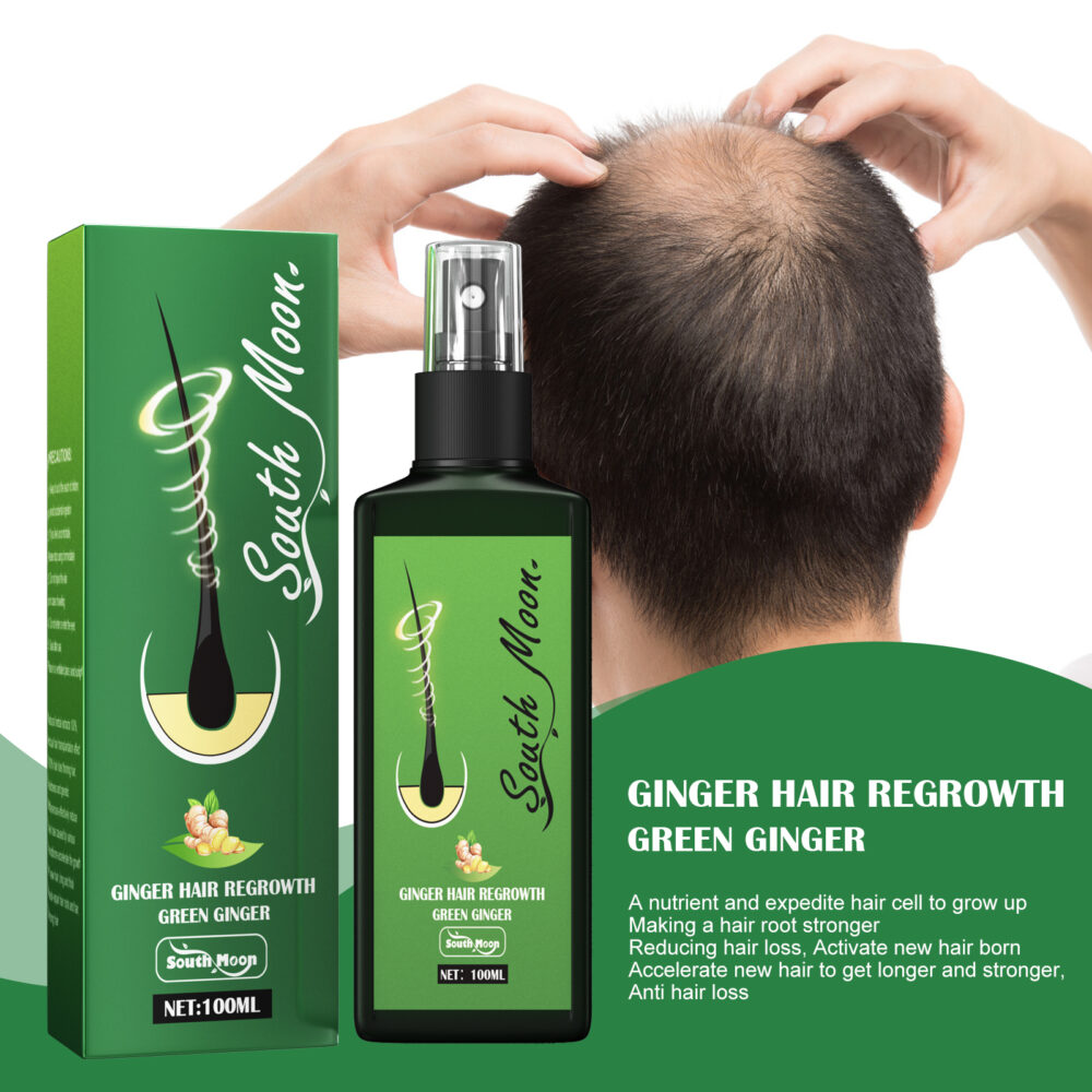 Ginger Hair Regrowth Green Ginger, Moisturizing And Hydrating Scalp Care Solution #JL05-w13073615 - Image 5