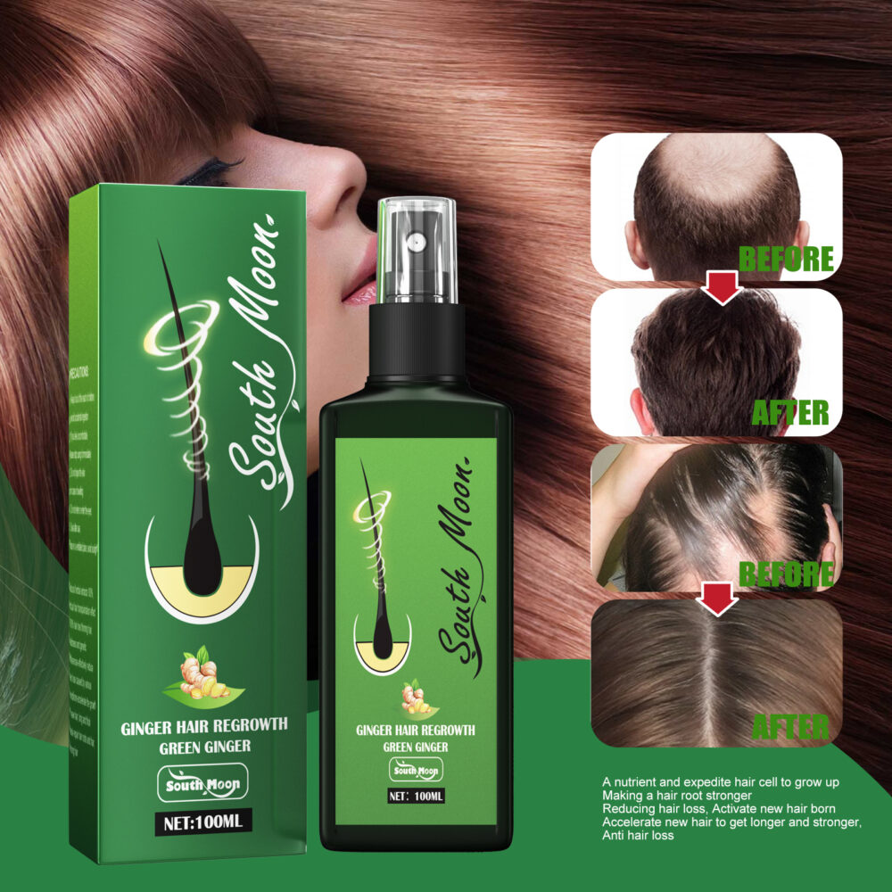 Ginger Hair Regrowth Green Ginger, Moisturizing And Hydrating Scalp Care Solution #JL05-w13073615 - Image 4