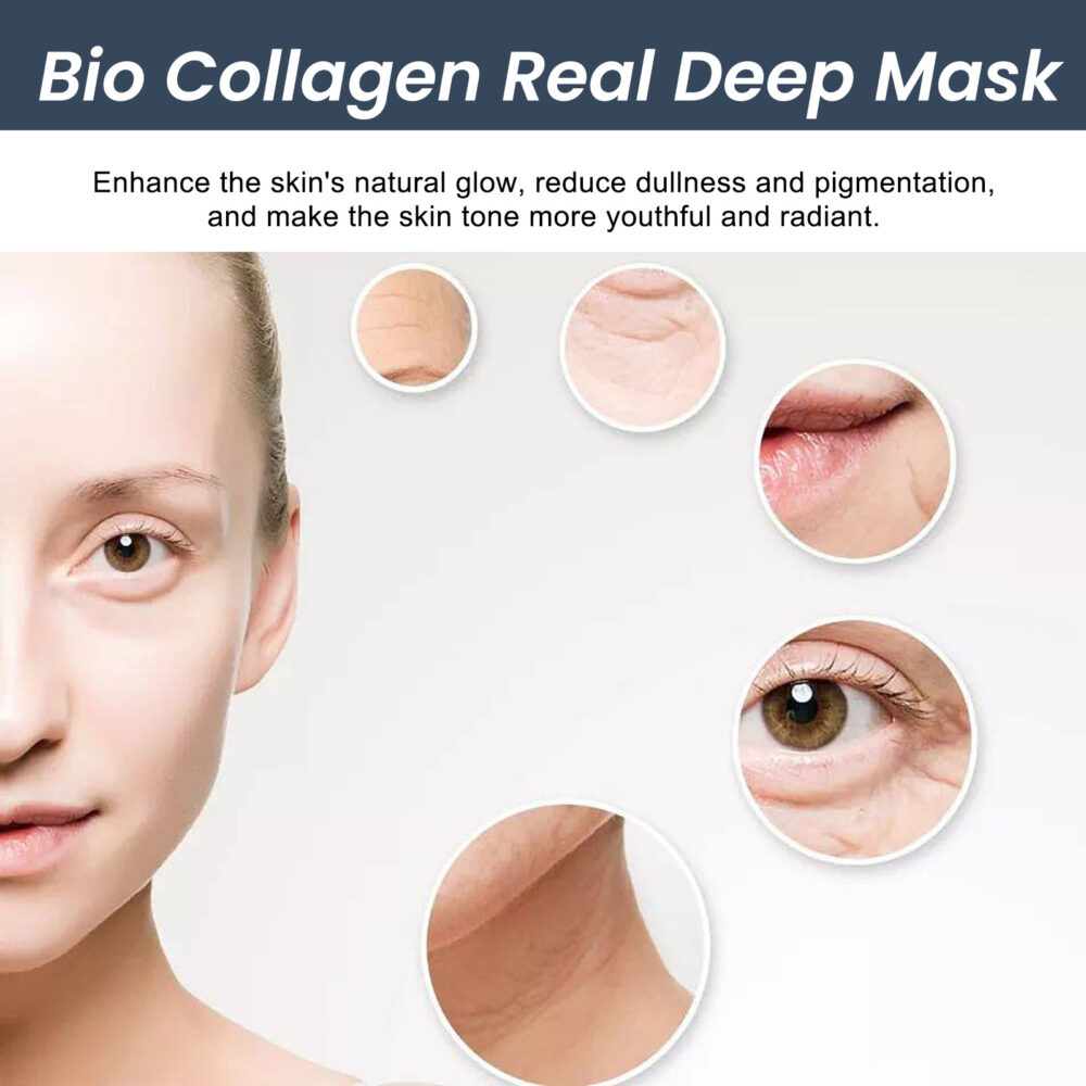 Bio Collagen Real Deep Mask, Deep Hydrating Elastic Firming Skin Brightening Skin Hydrating Mask #JL05-w13123939 - Image 9