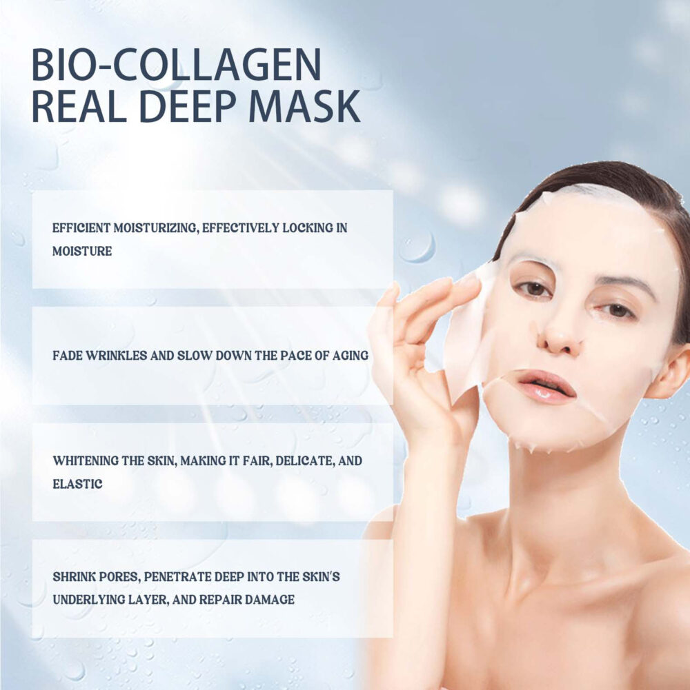 Bio Collagen Real Deep Mask, Deep Hydrating Elastic Firming Skin Brightening Skin Hydrating Mask #JL05-w13123939 - Image 8