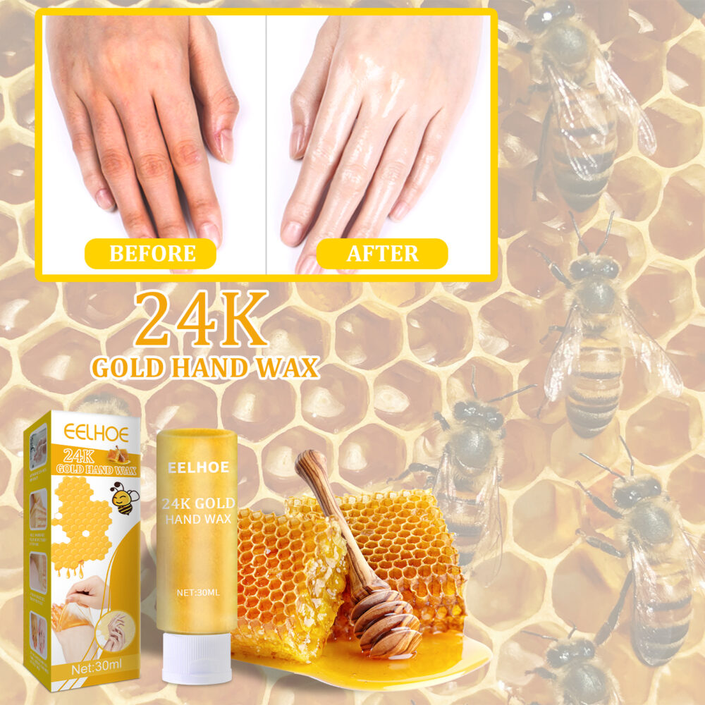 24k Gold Hand Mask, Moisturizing And Exfoliating Delicate Hands Care Honey Hand Mask #JL05-w13123841 - Image 6