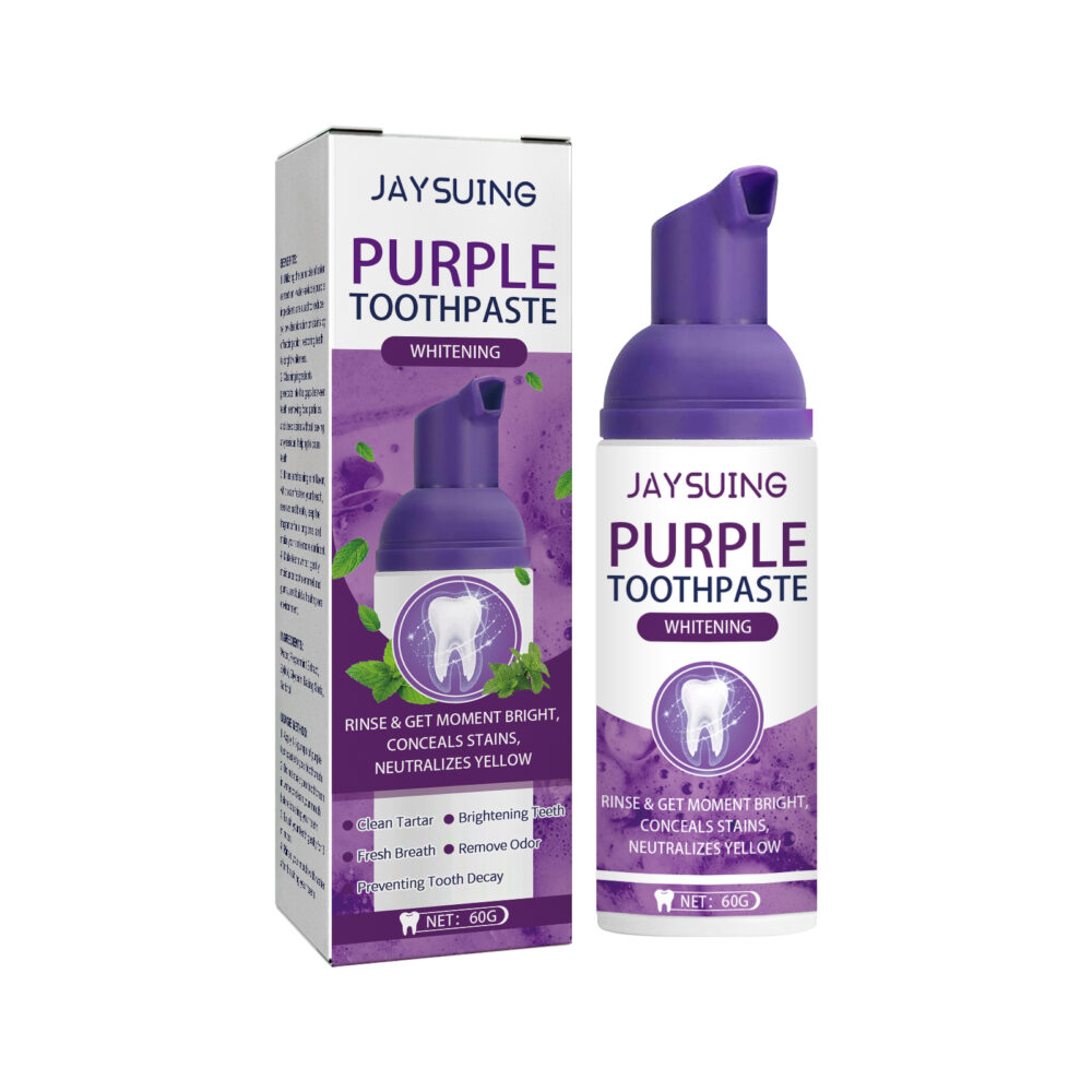 Purple Tooth Whitening Toothpaste, Brightens Teeth Cleans Stains And Relieves Bad Breath Beautiful Teeth Toothpaste #JL05-w13101728 - Image 9