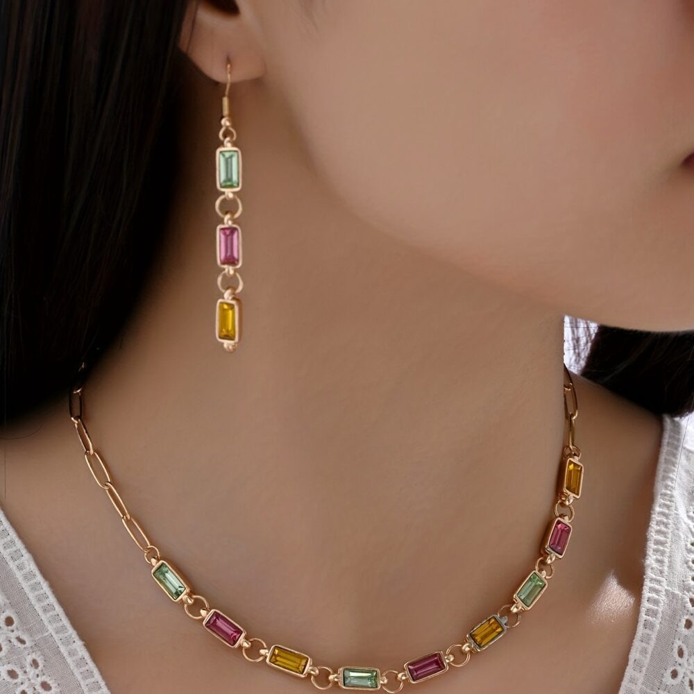 Chic Earrings & Pendant Combo: Stylish accessories for a polished look #JL01-WJ-0119 - Image 3