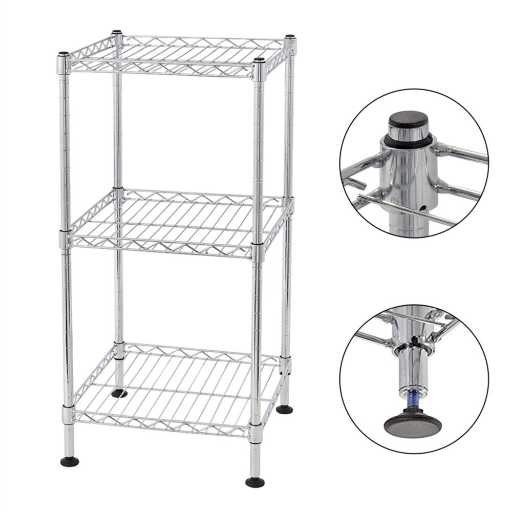 3-Tier Steel Wire Shelving Tower #JL06-10508574 - Image 2