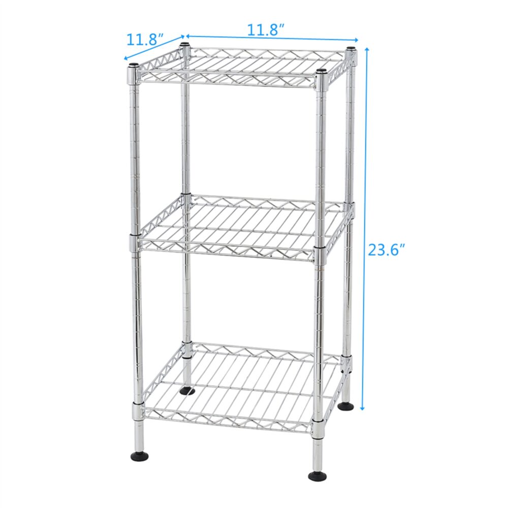 3-Tier Steel Wire Shelving Tower #JL06-10508574 - Image 3