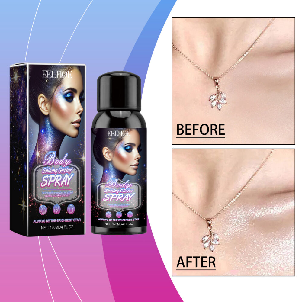 Brightening Glitter Spray Flash Highlight Spray Natural stereo long-lasting brightening glitter #JL04-EEA01-A094-120-BK1