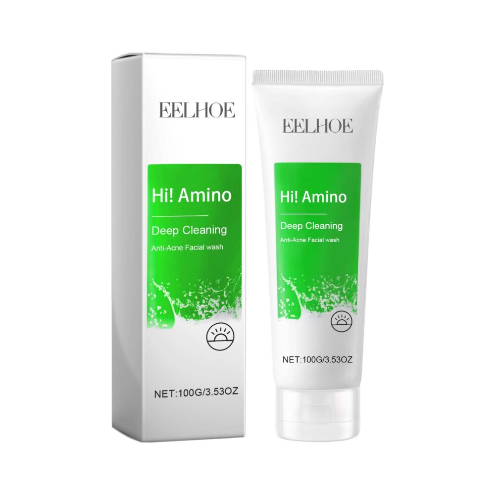 Acne cleanser deeply cleans oil and dirt from blackheads, shrinks pores and is refreshing and comfortable #JL04-EEA05-A075-100-WH1