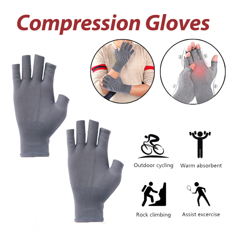 Joint compression gloves relieve hand wrist stiffness thumb joint soreness swelling Wrist gloves #JL04-HKA06-A025-1-WH1 - Image 6