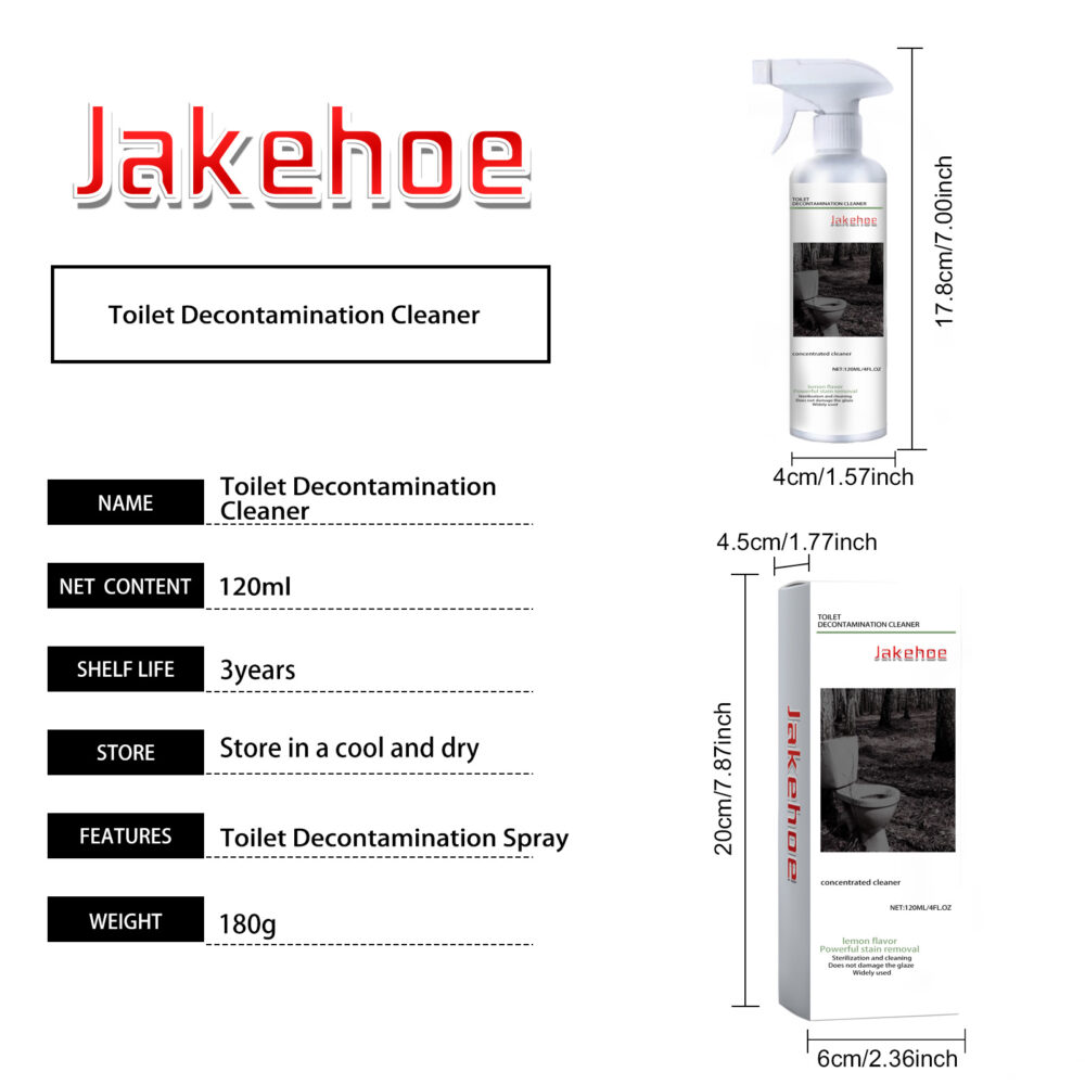 Toilet decontamination cleaner Household toilet quick decontamination decontamination deodorization cleaning cleaner #JL04-JHC02-A021-120-WH1 - Image 2