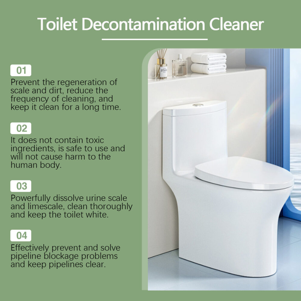 Toilet decontamination cleaner Household toilet quick decontamination decontamination deodorization cleaning cleaner #JL04-JHC02-A021-120-WH1 - Image 6