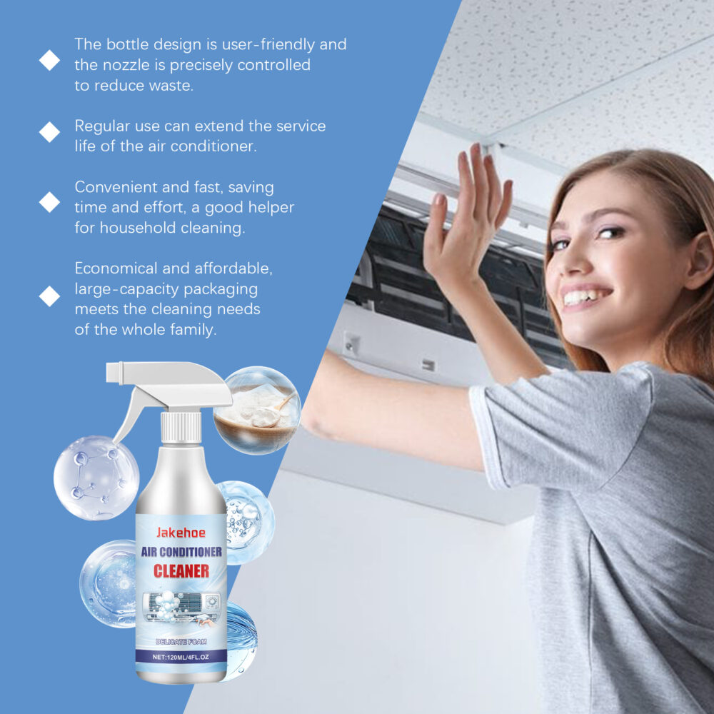 Air conditioner cleaner Household hanging cabinet air conditioner decontamination Deodorization bubble decontamination stain spray #JL04-JHC03-A011-120-BU1 - Image 5