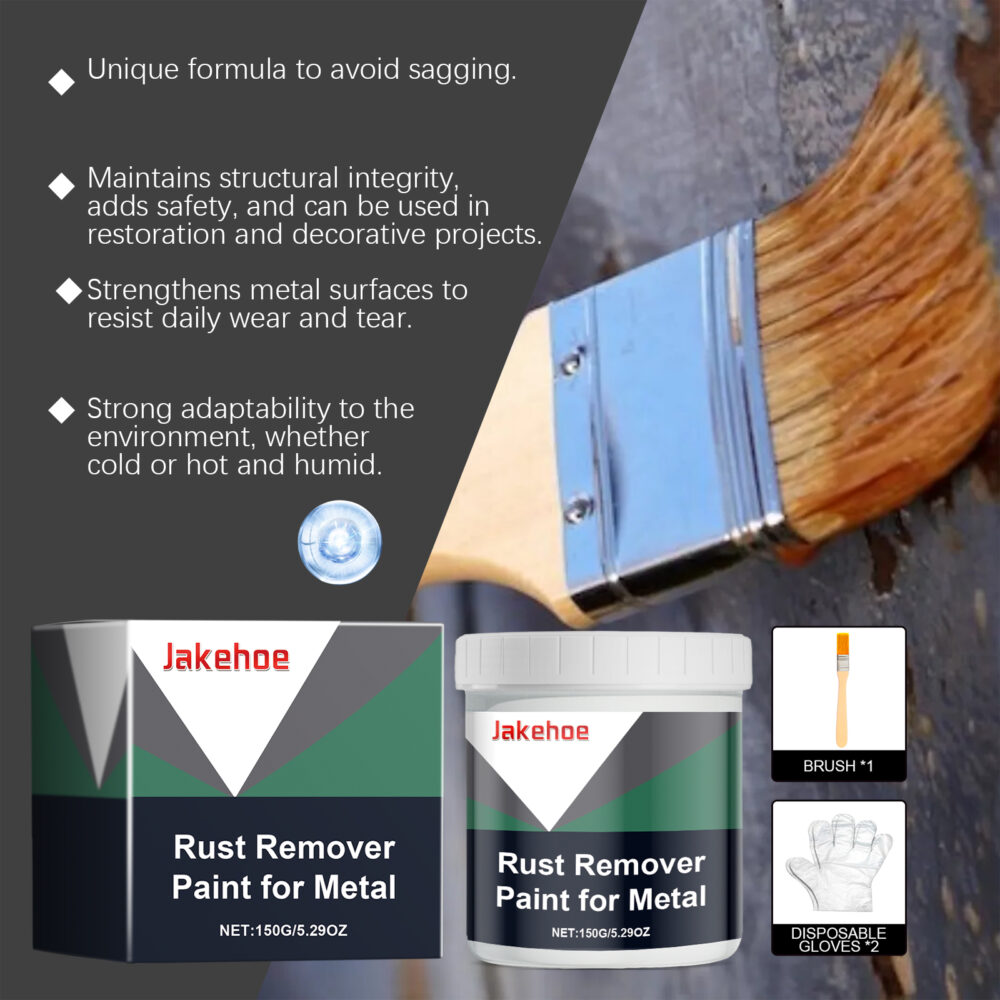 Metal rust removal paint Metal surface rust prevention durable protection rust quick dry rust removal paint #JL04-JHC09-A013-1-BU1 - Image 8