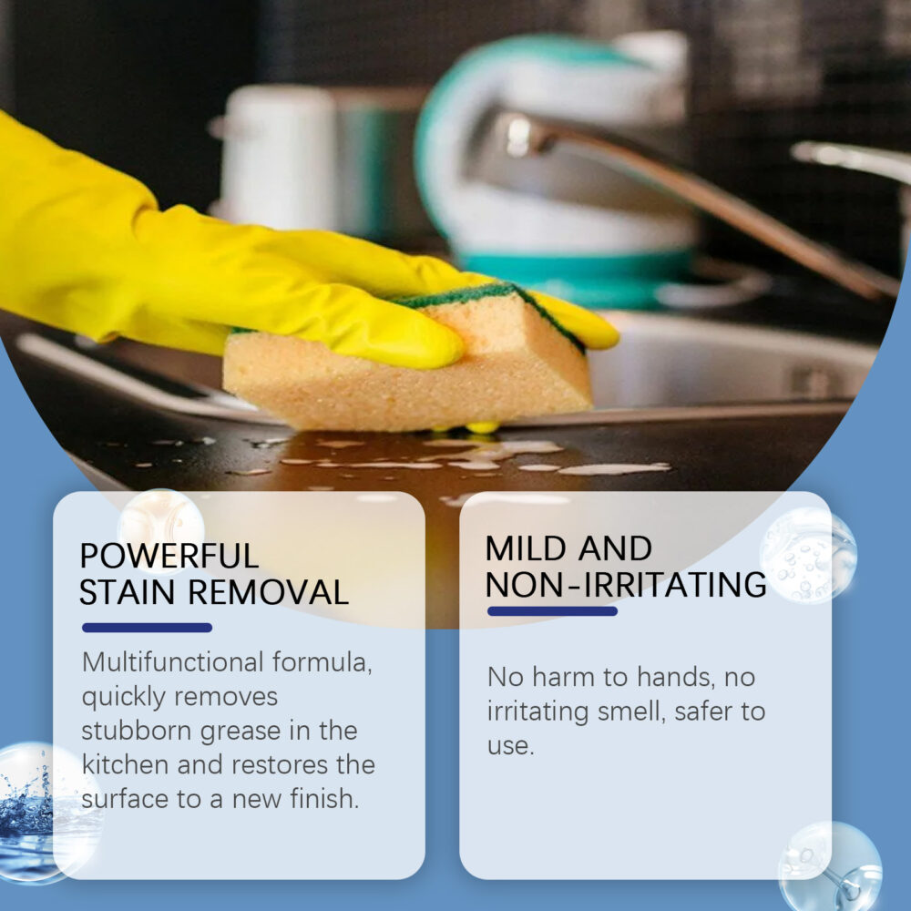 Kitchen foam cleaner Cooktop decontamination Decontamination Cleaning a variety of surfaces to remove odors #JL04-JUC01-A014-100-WH1 - Image 6