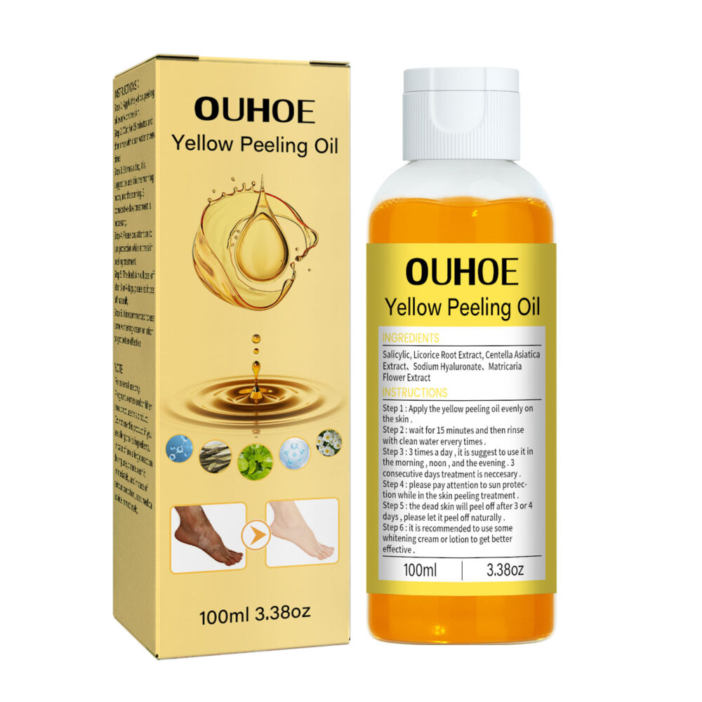 Yellow Exfoliating Oil Brightening skin, Moisturizing Whitening Body exfoliating oil #JL04-OU01221181-100ml