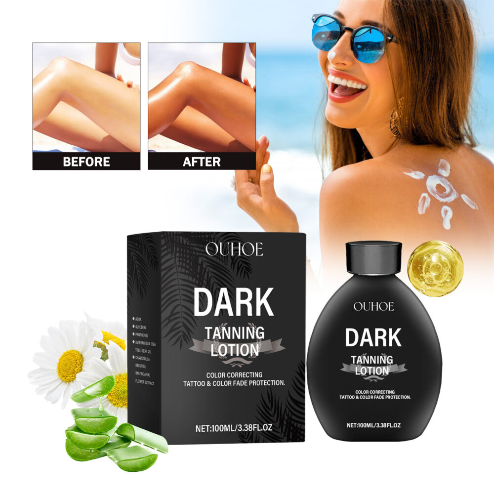 Bronzer Help Black Lotion Summer Outdoor Sun Help improve uneven skin tone Moisturizing refreshing help Black Lotion #JL04-OUA06-A169-100-BK1 - Image 2