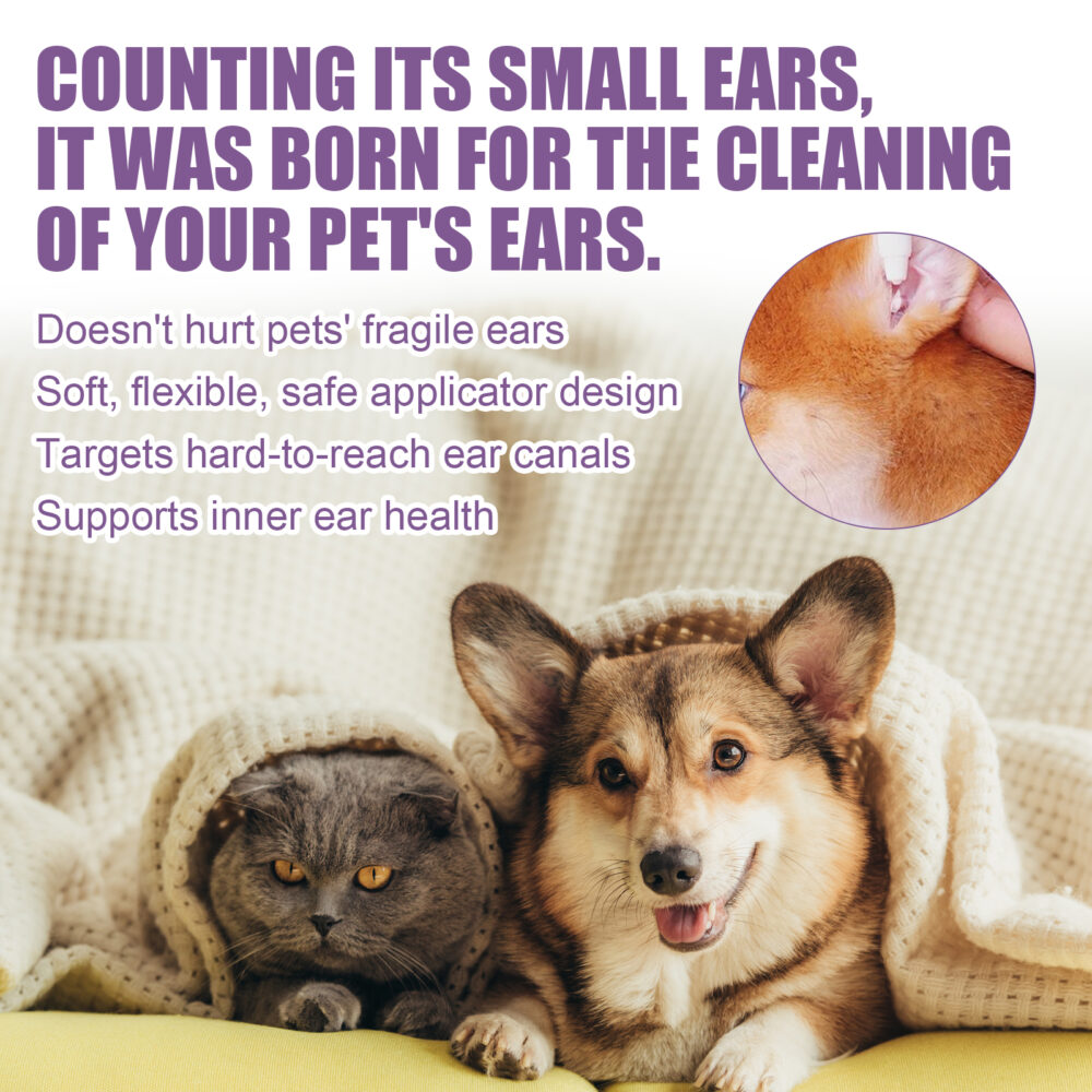 Pet Ear Cleaner for cats and dogs Relieves odors in the ear canal Clean Earwax Ear Cleaner drops #JL04-YEB08-A002-1-VT1 - Image 5