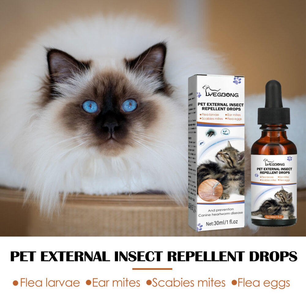 Pet external insect repellent Drops Cleaning for cats and dogs Tick and flea drops #JL04-YEB08-A008-30-BN1 - Image 6