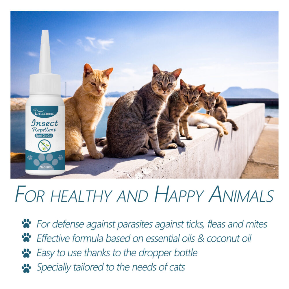 Pet anti-flea tick agent External deworming skin cleaning tick drops for cats and dogs #JL04-YEB08-A020-50-WH1 - Image 4