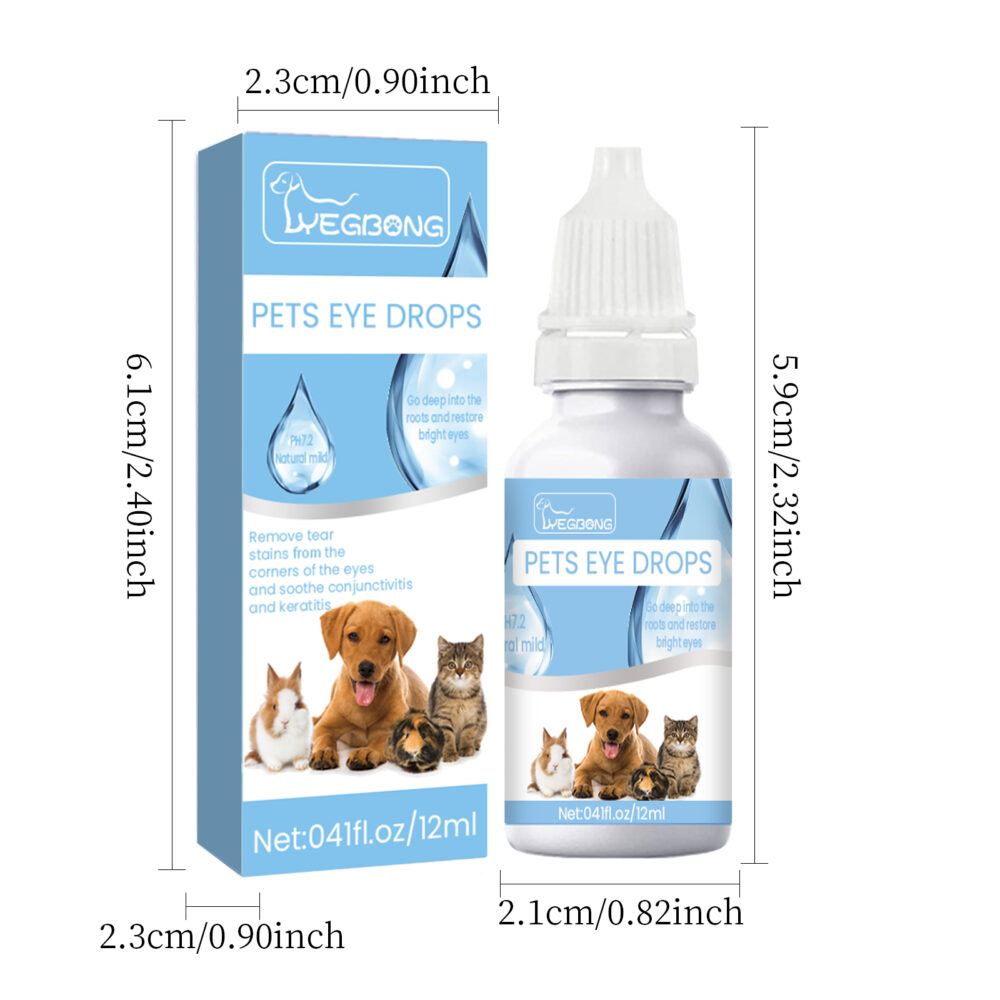 Pet Eye drops Cat and Dog Eye Cleaning Care Pet eye wash tear stain Remover #JL04-YEF01-A014-12-BU1 - Image 2