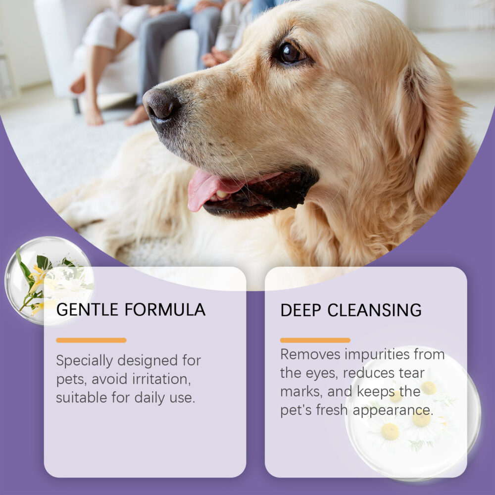 Gentle eye wash for pets gently cleans the eye dirt of pet cats and dogs #JL04-YEG01-A016-1-VT4 - Image 13