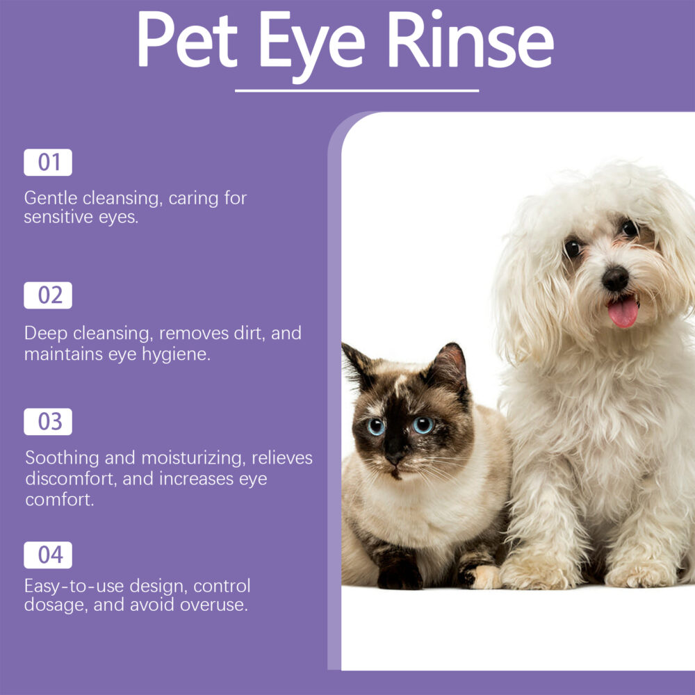 Gentle eye wash for pets gently cleans the eye dirt of pet cats and dogs #JL04-YEG01-A016-1-VT4 - Image 8