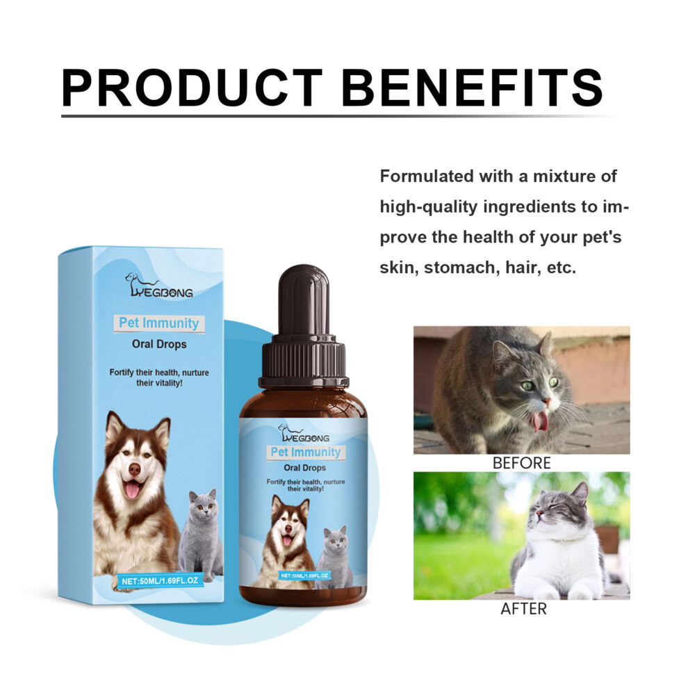 Pet immunological oral drops for cats and dogs special nutritional immunological health drops #JL04-YEG02-A003-50-BU1 - Image 8