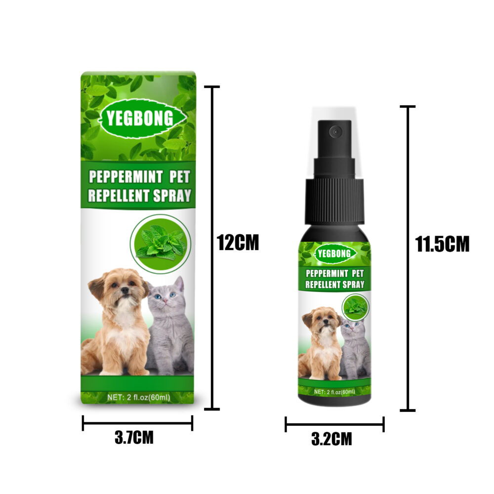 Peppermint Pet Mite Spray Dog Mite Spray Pet Mite fungus Spray for cats and dogs #JL04-bhcmpw1108mj01-60ml - Image 2