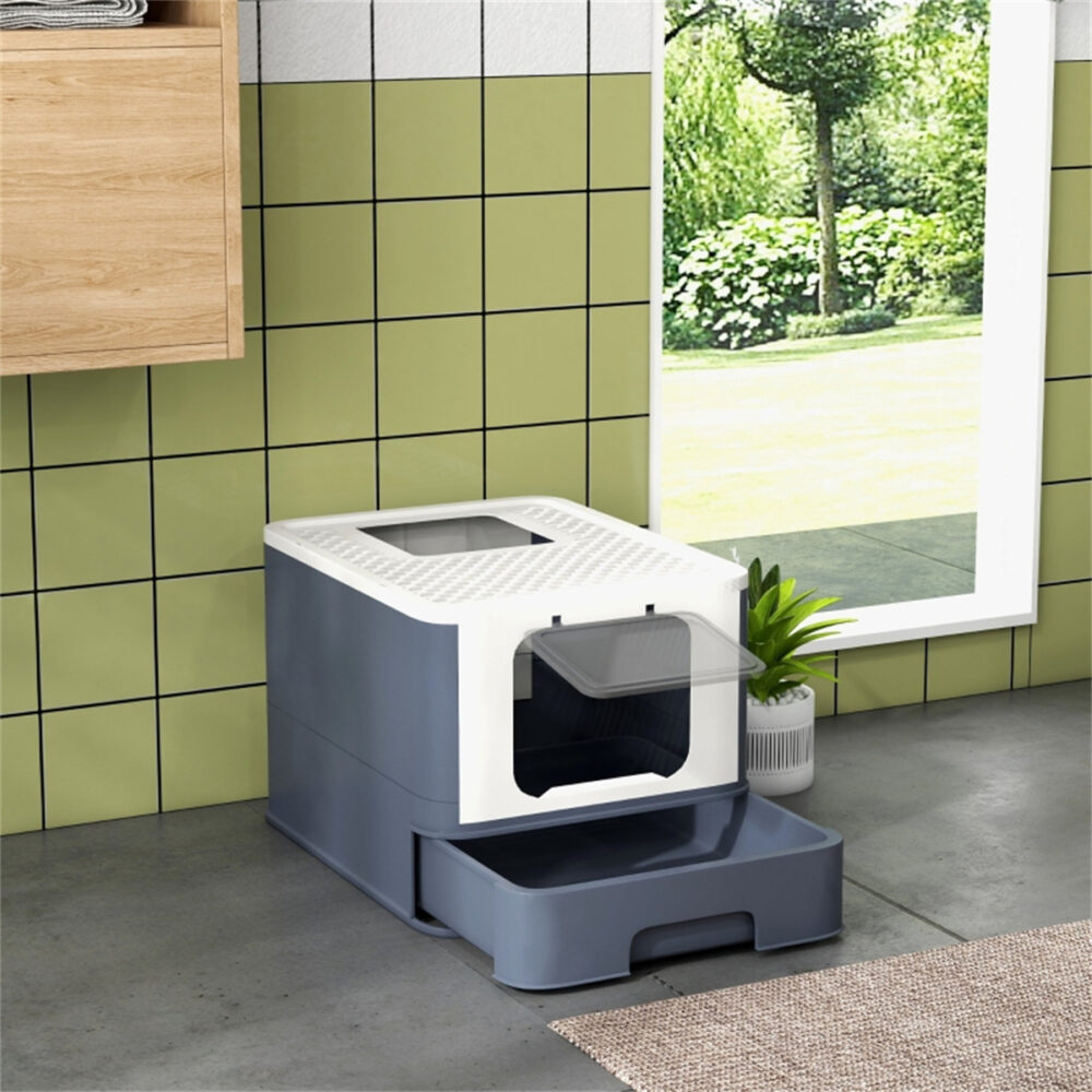 Fully Enclosed Cat Litter Box/Cat Litter Box #JL06-24815744 - Image 7