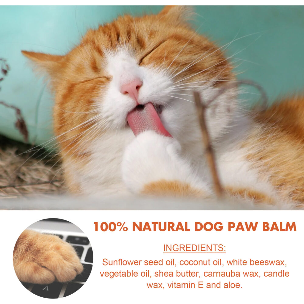 Pet Paw Balm for cats and dogs Foot pad Protective oil soothes and moisturizes and moistens feet for dry and cracked #JL04-hzg18yx01-30g - Image 4