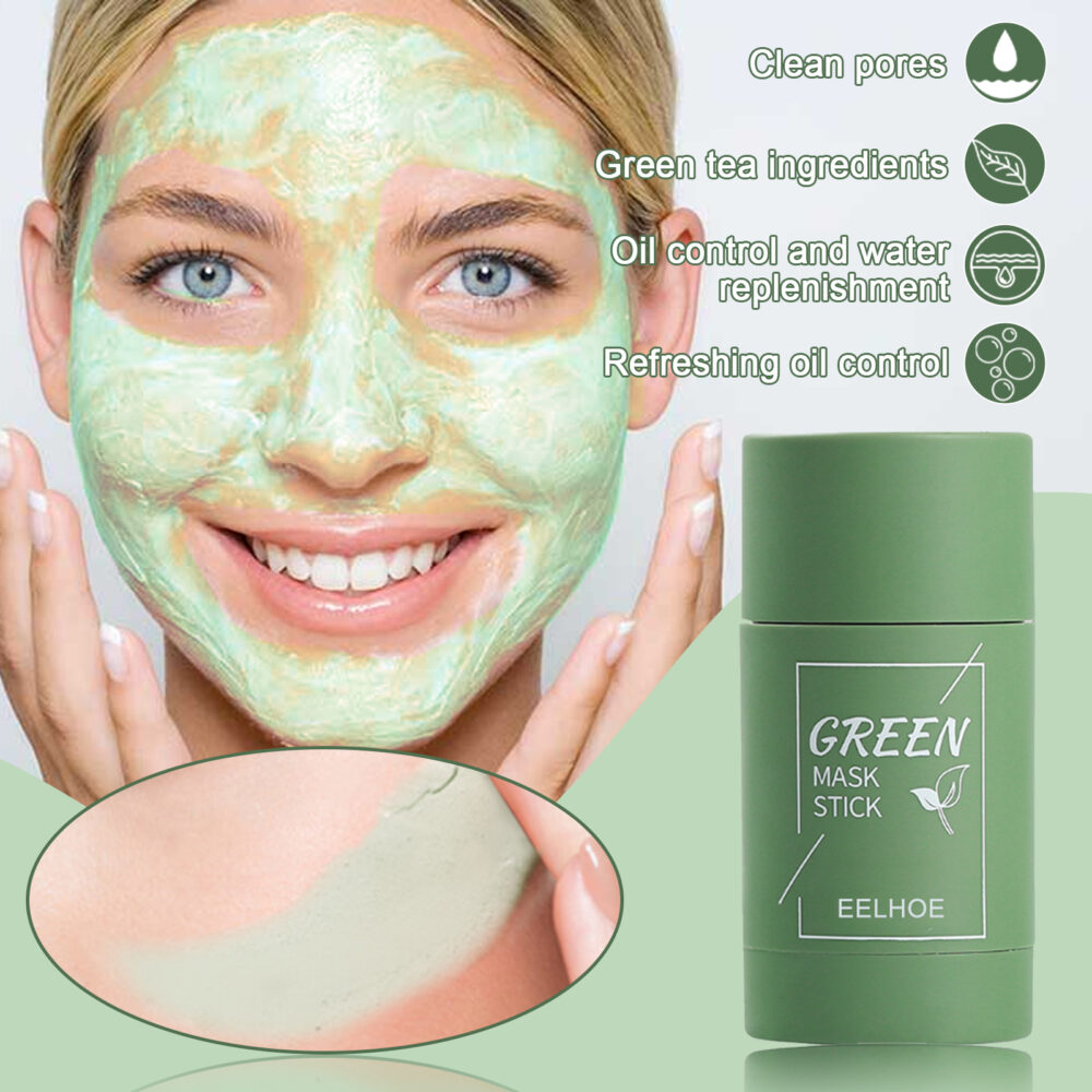 Green Tea Solid Mask Deep Cleansing and hydrating Mask Stick pore-Narrowing Paste Mask Stick #JL04-lcmm0111jw01 - Image 4