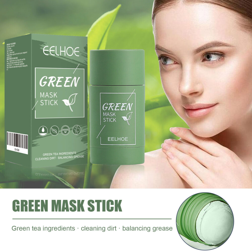 Green Tea Solid Mask Deep Cleansing and hydrating Mask Stick pore-Narrowing Paste Mask Stick #JL04-lcmm0111jw01 - Image 6