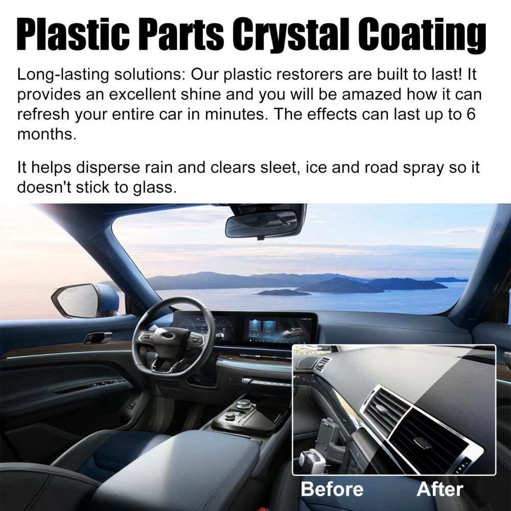 Automotive Plastic Part Coating Agent Interior Instrument Panel Seat Cleaner Polishing Maintenance Coating Liquid #JL05-w12967864 - Image 3