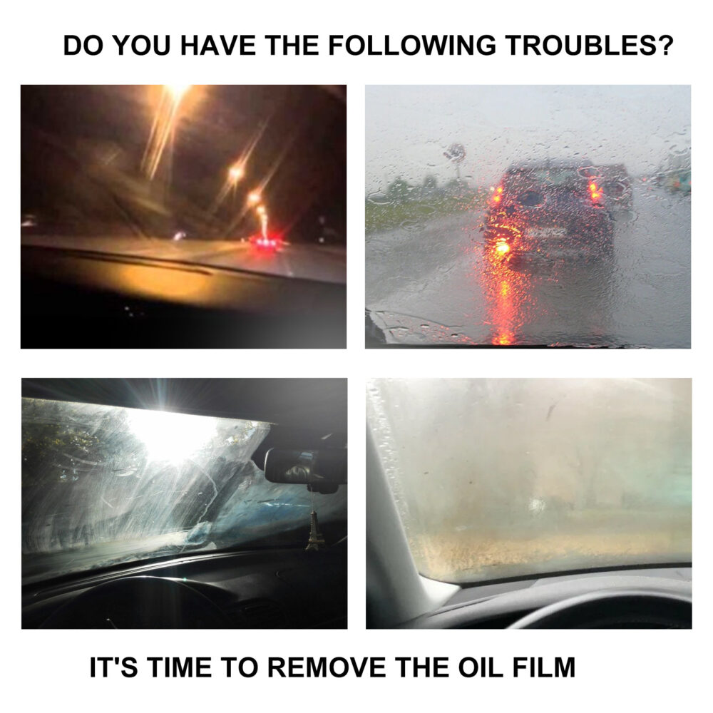 Glass oil film remover decontamination clean rainproof car front windshield window oil film removal #WYL-w12967865 - Image 4