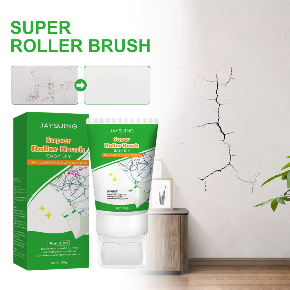 Repair Wall paint White Wall repair roller brush Moisture-proof shedding to cover stains and cracks renovation paint #WYL-w12967740