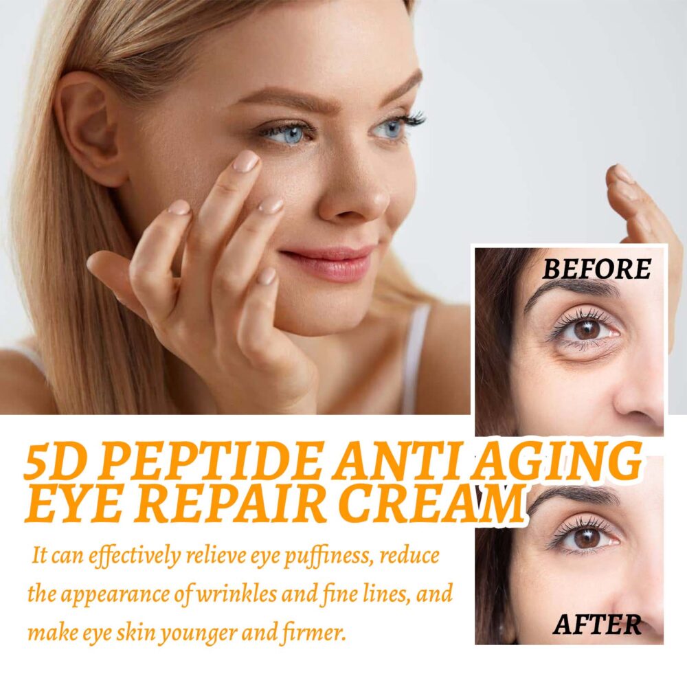 5d Peptide Anti-Wrinkle Eye Repair Cream, Fade Fine Lines Crow's Feet Firming And Smoothing Skin Moisturizing Eye Cream #JL05-w13130539 - Image 4