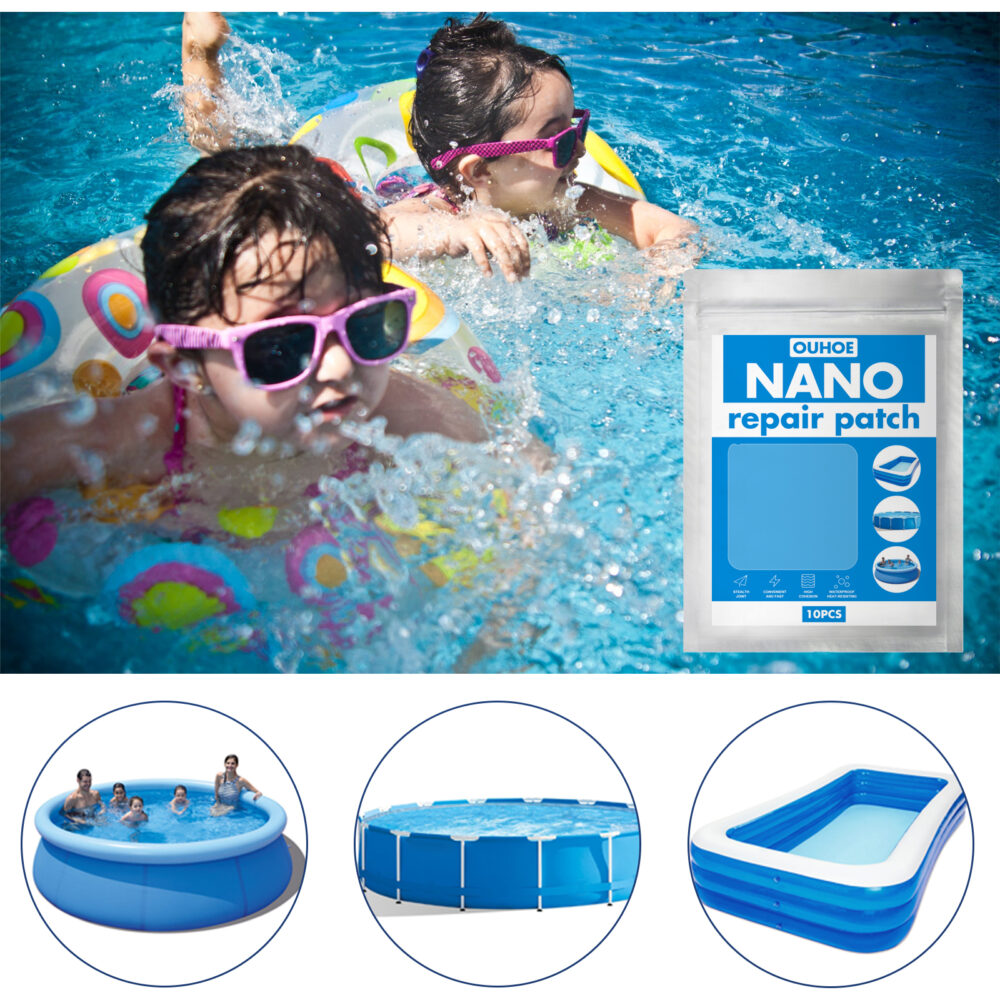 Nano Repair Patch, Pool Water Pad Tent Waterproof Supplementary Air Swimming Circle Special Repair Glue Paste #JL05-w13130672