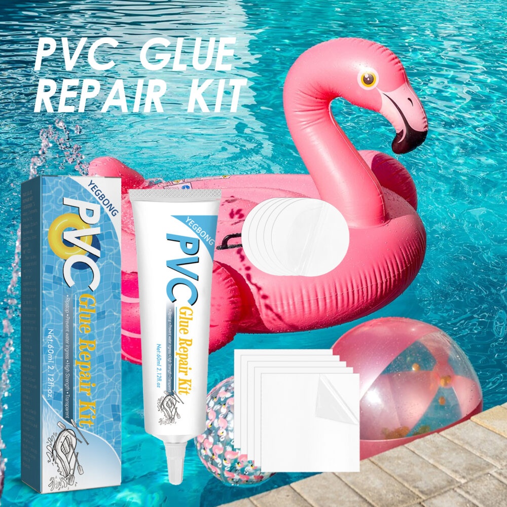 Pool Repair Kit, Swimming Ring Air Cushion Tent Crack Leakage Waterproof Transparent Adhesive Repair Subsidy #JL05-w13130671