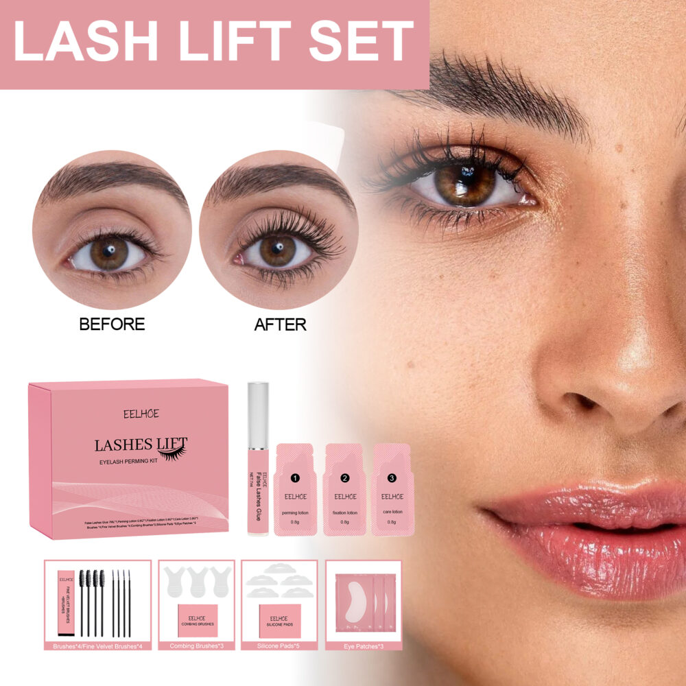 Lash Lift Set, Natural Beauty Slim Thick Curl Mild Non-Smudding Eyelash Set #JL05-w13161376 - Image 2