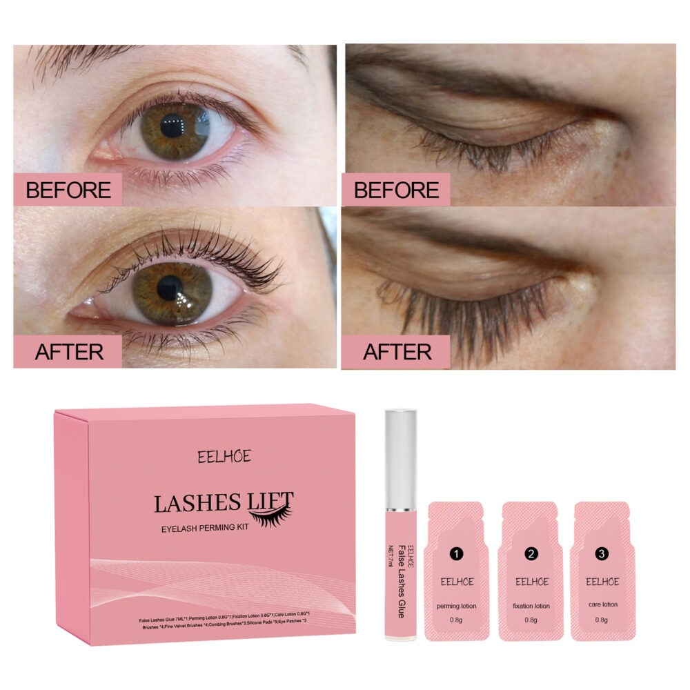 Lash Lift Set, Natural Beauty Slim Thick Curl Mild Non-Smudding Eyelash Set #JL05-w13161376 - Image 4