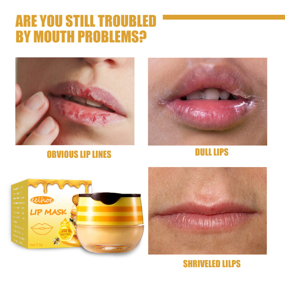 Honey Lip Mask, Moisturizing Exfoliator Lip Care Bee Lip Balm #JL05-w13123752 - Image 2