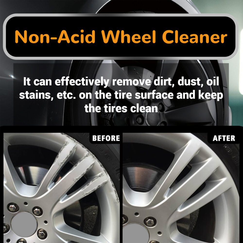 Non-Acid Wheel Cleaner, Wheel Hub Renovation Cleaning And Polishing Maintenance Multi-Functional Cleaning Agent #JL05-w13189193 - Image 2