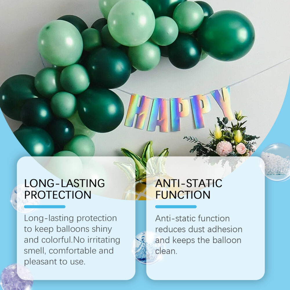 Balloon Decoration Brightener Spray, Balloon Surface Texture Gloss Anti-Oxidation Lasting Shine Spray #JL05-w13182301 - Image 2