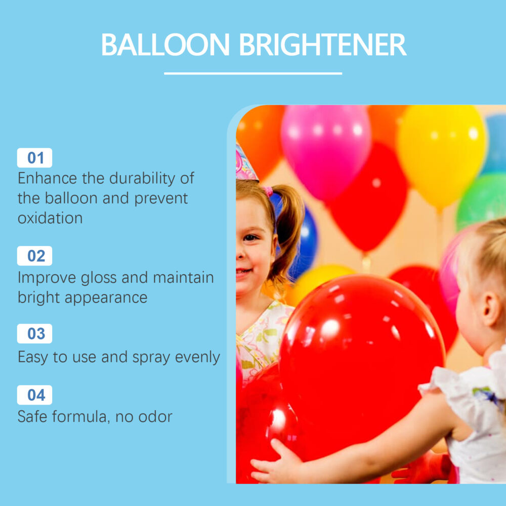 Balloon Decoration Brightener Spray, Balloon Surface Texture Gloss Anti-Oxidation Lasting Shine Spray #JL05-w13182301 - Image 9